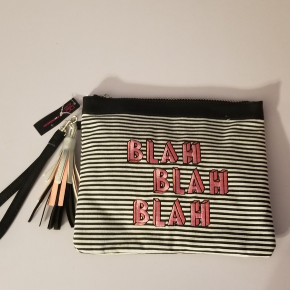 black & white striped Blah fashion wallet - Picture 2 of 6